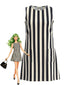 Robe Sans Manches Rayures Verticales Années 1960