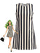 Robe Sans Manches Rayures Verticales Années 1960
