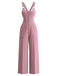 1940s V Neck Vintage Classic Jumpsuit 5