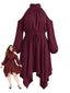 [Grande Taille] Robe épaules dénudées et ourlet pointe années 70