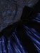 [Prévente] Robe bleu royal à corsage en dentelle transparente et jupe plissée années 1950