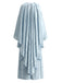 Robe longue bleu clair à manches cape inspirée d’Amidala années 1980