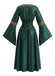 Robe longue de déguisement d’Halloween à liens style cour médiévale Années 1980 - 6