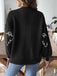 Cardigan d’Halloween en maille boutonnée à motif fantômes années 1970