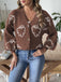 Cardigan d’Halloween en maille boutonnée à motif fantômes années 1970