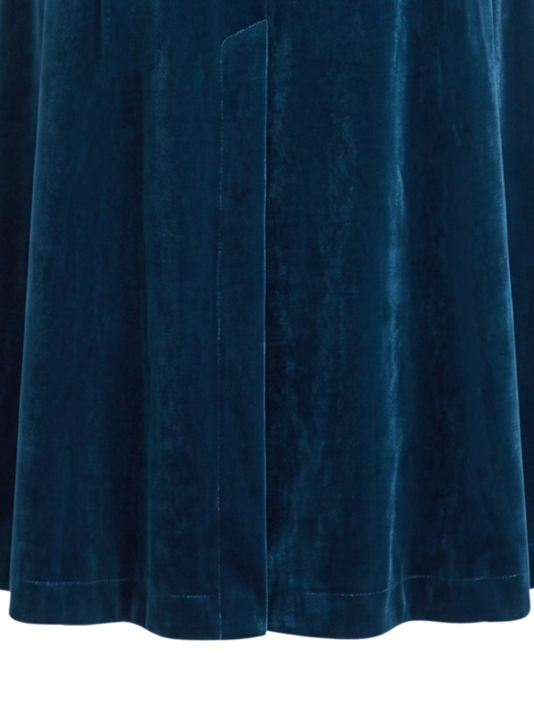 Manteau long en velours à col à revers et imprimé léopard Années 1950 - 4