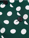 Robe chemise à revers, pois et ceinture années 1940