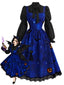 [Prévente] 2PCS Robe Halloween et blouse à manches virago années 1940