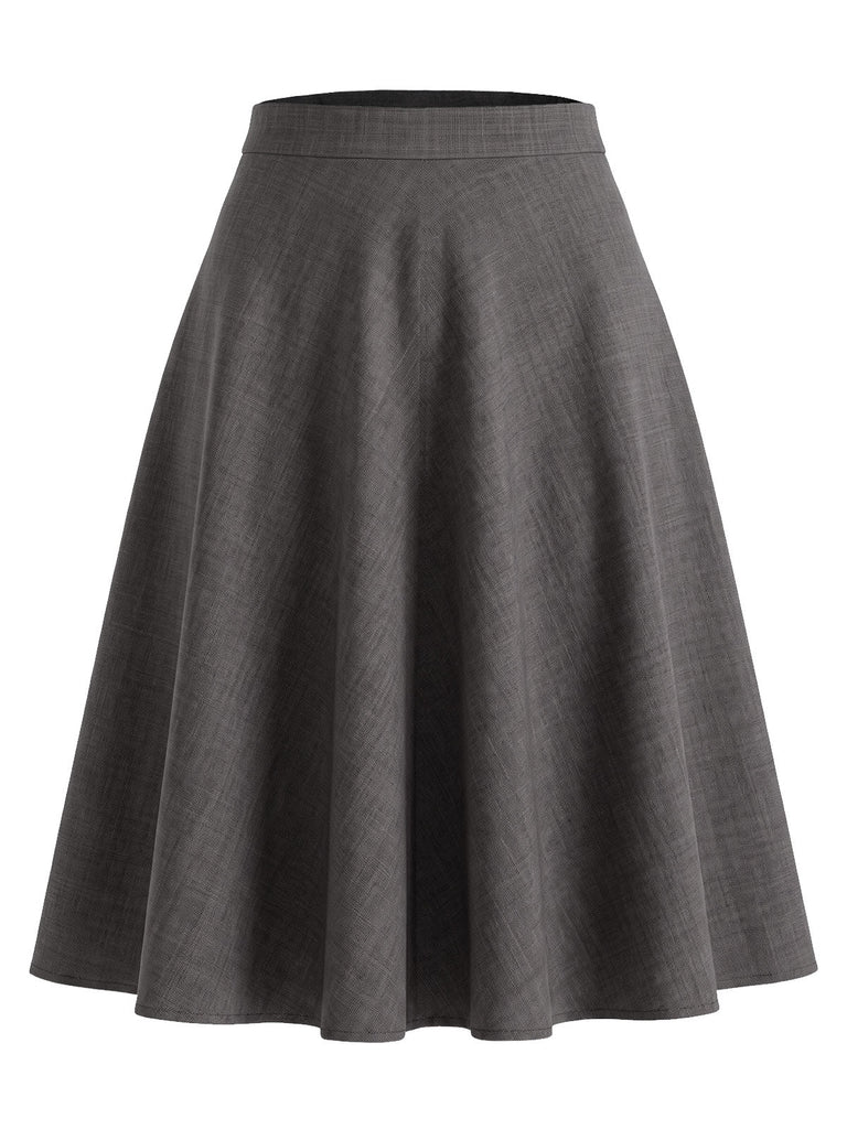 [Prévente] Ensemble 2 pièces gris foncé : top blazer et jupe années 1940