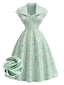 [Prévente] 2PCS Robe florale satin chérie veste boléro années 1940
