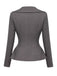 [Prévente] Ensemble 2 pièces gris foncé : top blazer et jupe années 1940
