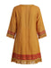 Robe bohème marron col V et franges pompons années 70