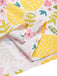 Robe Licou À Col V Imprimé Citrons Années 1950