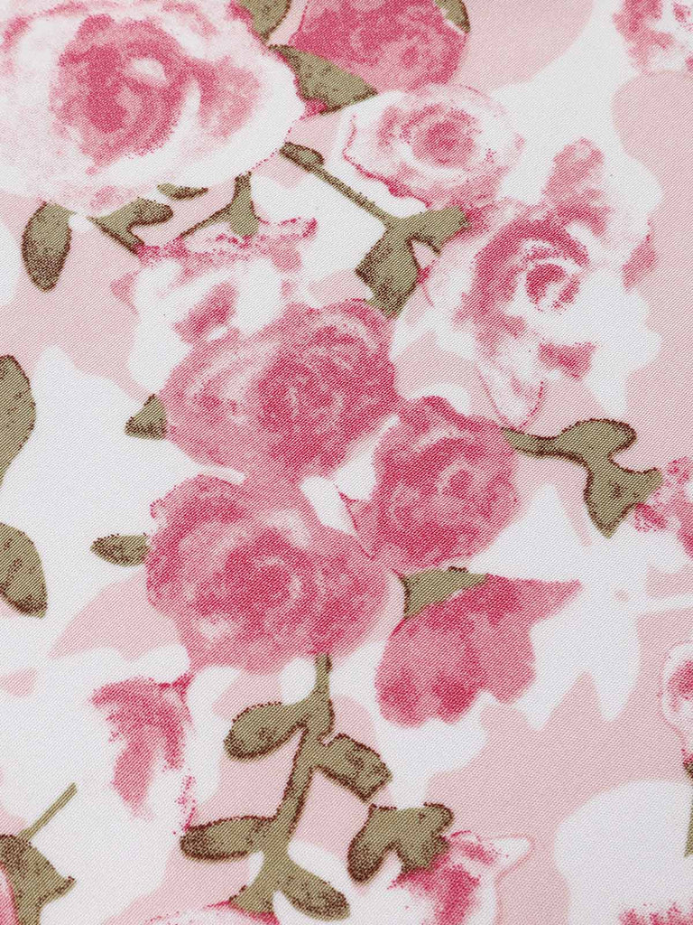 Robe Licou À Col V Imprimé Citrons Années 1950