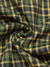 Pantalon salopette boutonné à carreaux Glen vert des années 40