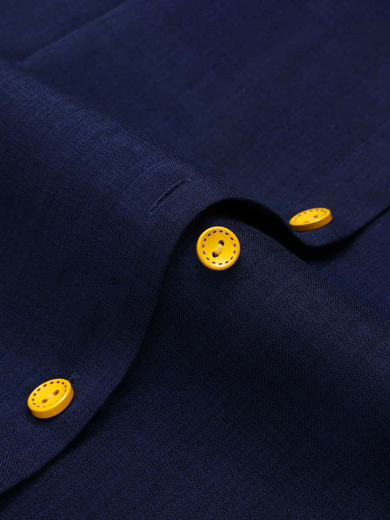 [Pré-vente] Robe bleue carreaux argyle col claudine des années 1960