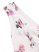 [Prévente] Robe rose en mousseline de soie col V profond années 1940