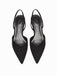 Chaussures à Bout Pointu Bride Arrière Unies à Talon Bloc Bas 7