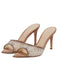Sandales à Talons Hauts Bout Pointu Strass