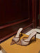 Sandales à Talons Hauts Bout Pointu Strass