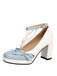 Chaussures à talons épais avec bride cheville