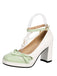 Chaussures à talons épais avec bride cheville