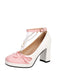 Chaussures à talons épais avec bride cheville