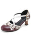 Chaussures Bicolore Talon Kitten Mary Jane
