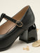 Chaussures Mary Jane Bride en T Boucle Talon Cône 10