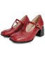 Chaussures Mary Jane bride T boucle et talon conique