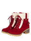 Bottines lacets et talons épais Richelieu cuir nubuck
