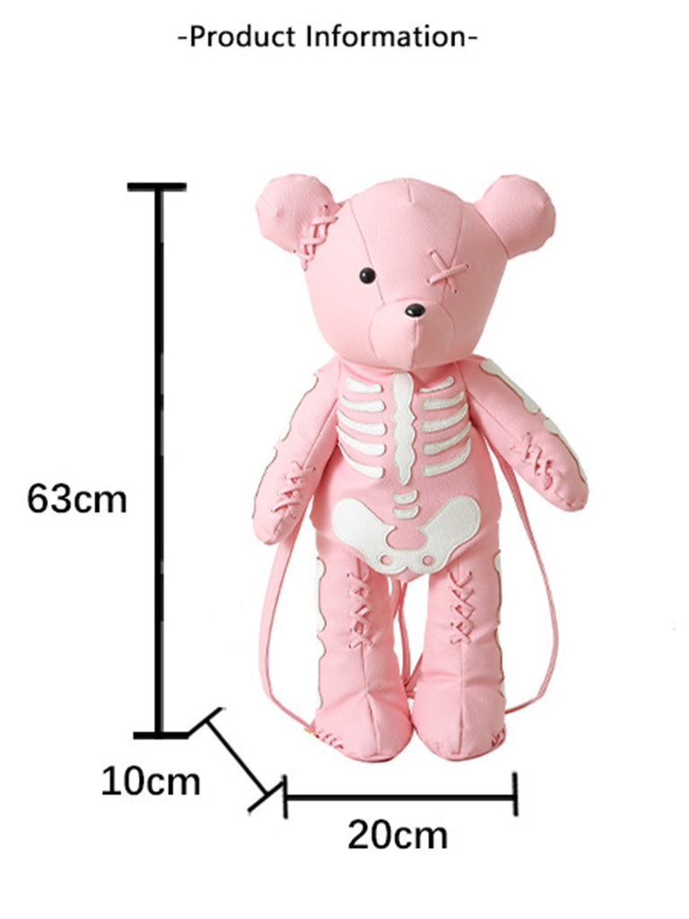 Skull Violent Teddy Bear Backpack
