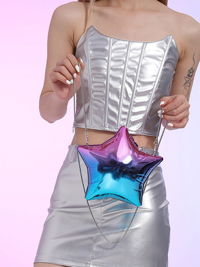 Sac bandoulière amusant avec chaîne étoile à cinq branches