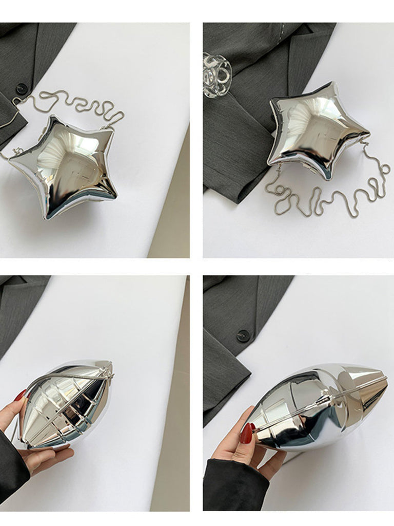 Sac bandoulière amusant avec chaîne étoile à cinq branches