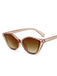 Lunettes de soleil de plage à monture transparente rétro