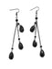 Boucles d'oreilles pendantes gothiques en forme de goutte d'eau