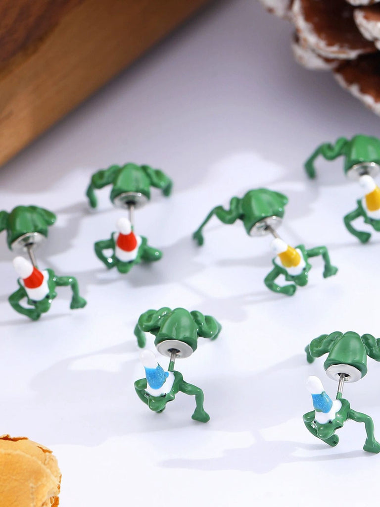 Boucles d'oreilles animaux amusantes pour Noël