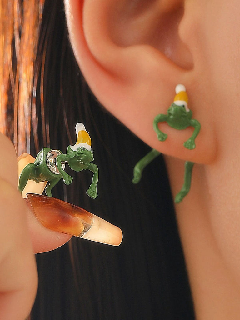 Boucles d'oreilles animaux amusantes pour Noël