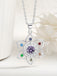 Accessoires Chakra Flower Pendentif avec Multicolore Crystals 3