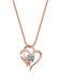 Accessoires Vintage Doré Double Cœur Transparent Zircon Amour