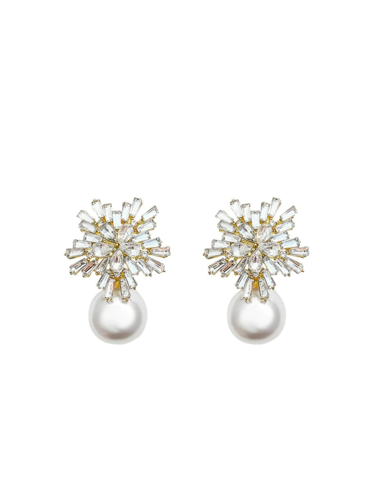 Accessoires Blanc Cristal Snowflake Perle Drop 3