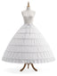Jupon blanc à étages en dentelle style victorien Années 1970