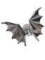 Pince à cheveux gothique vintage en forme d’ailes de chauve-souris métalliques