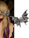 Pince à cheveux gothique vintage en forme d’ailes de chauve-souris métalliques