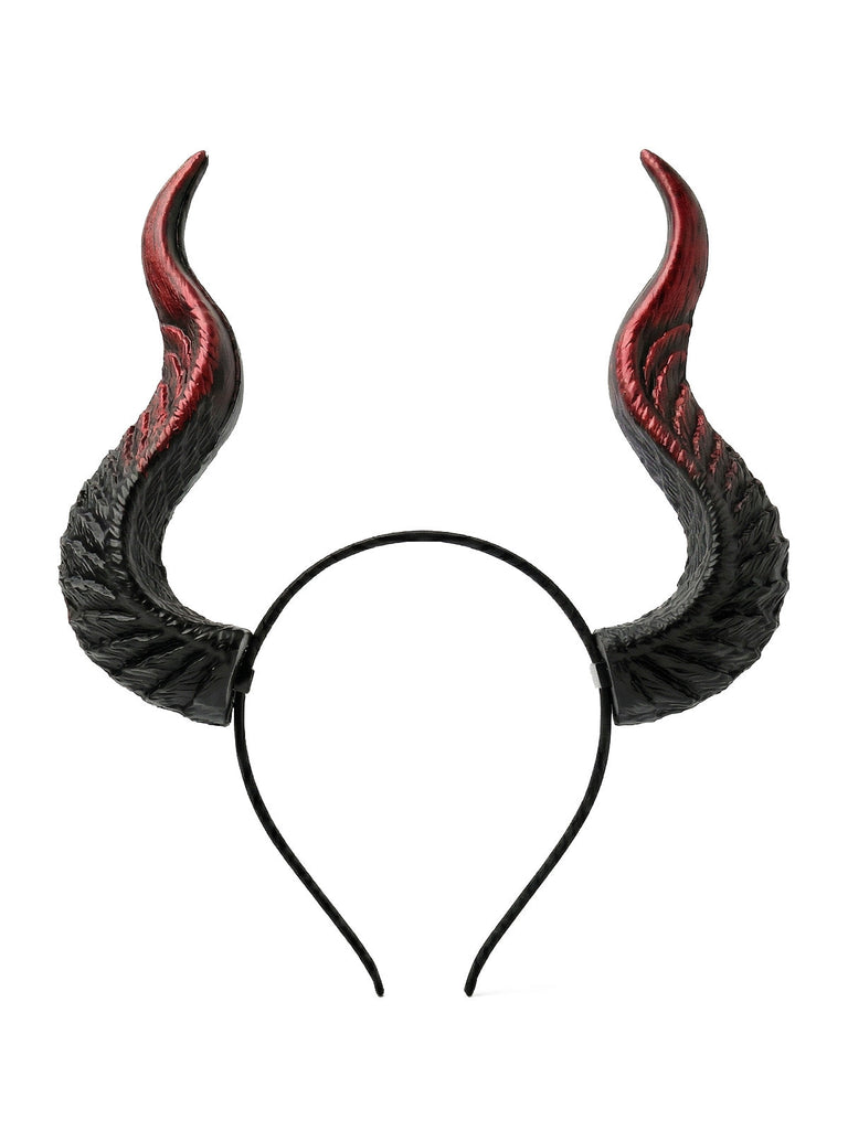 Bandeau noir à cornes de sorcière pour Halloween