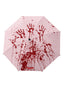 Parapluie automatique rose pour Halloween motif d'éclaboussures sang changeant couleur