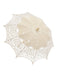 Parapluie vert ajouré en dentelle florale