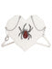 Sac à bandoulière gothique chauve-souris à toile d’araignée et strass