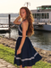 Robe Swing Vintage Année 50 À Col Licou Soirée Cocktail Chic