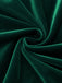Robe Crayon Vintage Verte Année 60 Solide en Velours 7